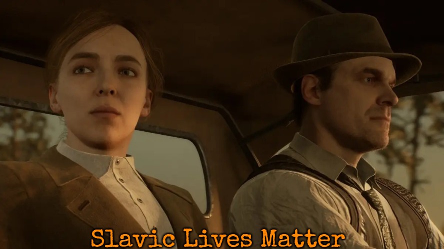 Alone in the Dark | Slavic Lives Matter | image tagged in alone in the dark,slavic | made w/ Imgflip meme maker