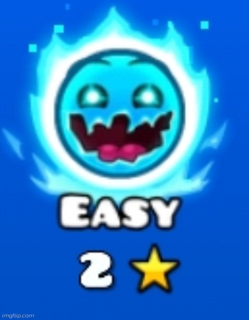 A first mythic easy level | image tagged in geometry dash,geometry dash difficulty faces | made w/ Imgflip meme maker