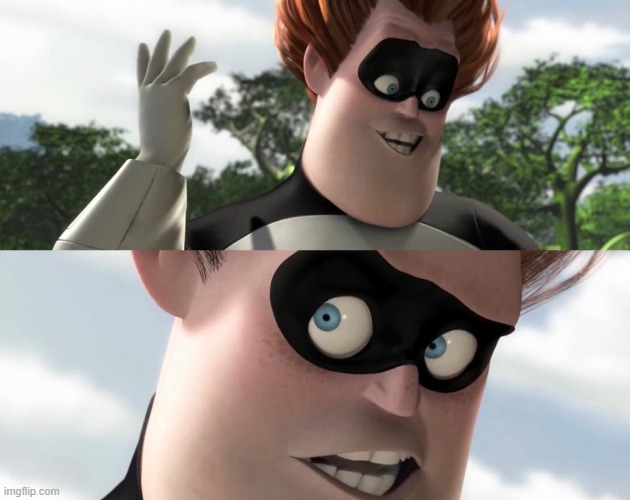 The Increible Syndrome | image tagged in the incredibles,syndrome incredibles,who asked | made w/ Imgflip meme maker