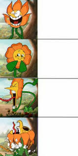 Cuphead Flower Blank Meme Template