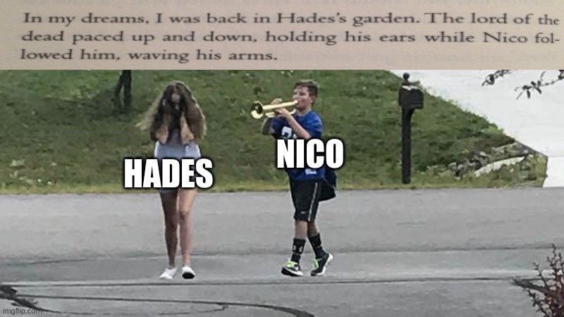 This probably already exists, but I don't care | NICO; HADES | image tagged in trumpet boy object labeling,percy jackson,hades | made w/ Imgflip meme maker