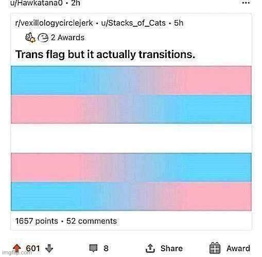 bruh they made the transgender flag woke | made w/ Imgflip meme maker