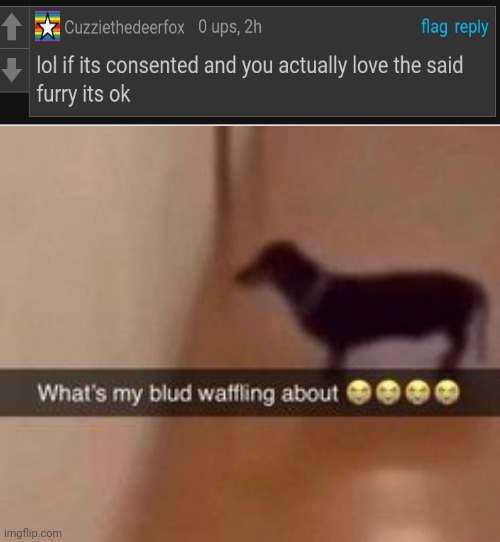 What the fright??: | image tagged in what's my blud waffling about,wtf,eww | made w/ Imgflip meme maker