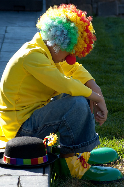 High Quality sad clown Blank Meme Template