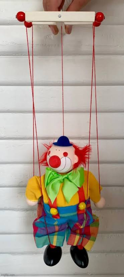 Clown Puppet | image tagged in clown puppet | made w/ Imgflip meme maker