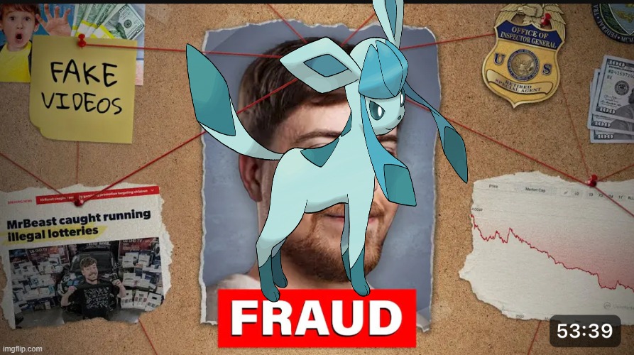 I worked for Glaceon, she's a fraud | image tagged in i worked for mr beast he is a fraud | made w/ Imgflip meme maker