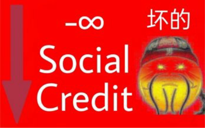 -∞ social credit Blank Meme Template