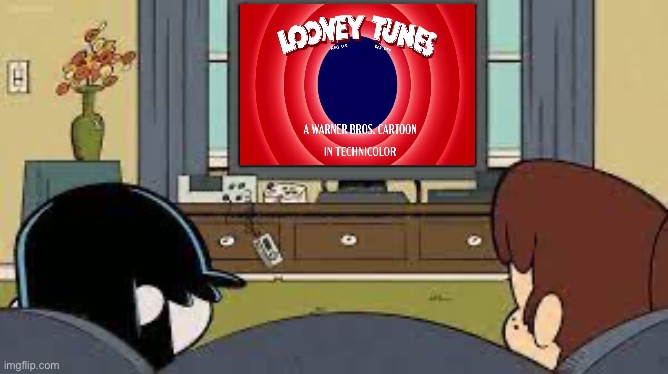 Lynn And Lucy Watching Looney Tunes | image tagged in lynn and lucy watching tv,looney tunes,warner bros,the loud house,nickelodeon,warner bros discovery | made w/ Imgflip meme maker