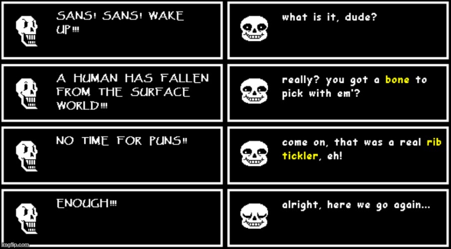 To The Bone but it's textboxes Part 1 (Undertale #6) | made w/ Imgflip meme maker