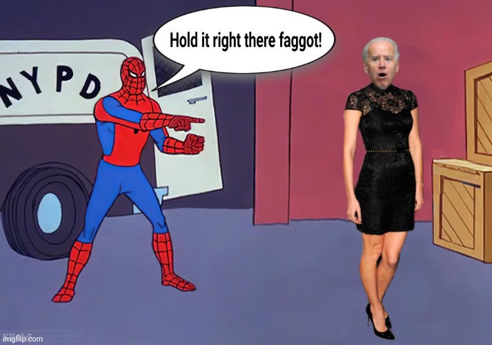 Biden runs again! | image tagged in spiderman,political meme,joe biden,funny memes,offensive | made w/ Imgflip meme maker