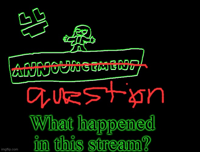 Fcfun | What happened in this stream? | image tagged in fcfun s announcement template | made w/ Imgflip meme maker