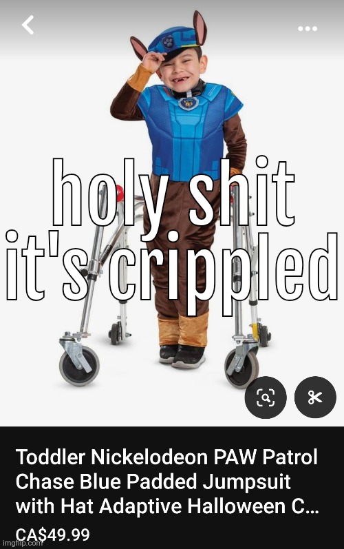 holy shit it's crippled | made w/ Imgflip meme maker