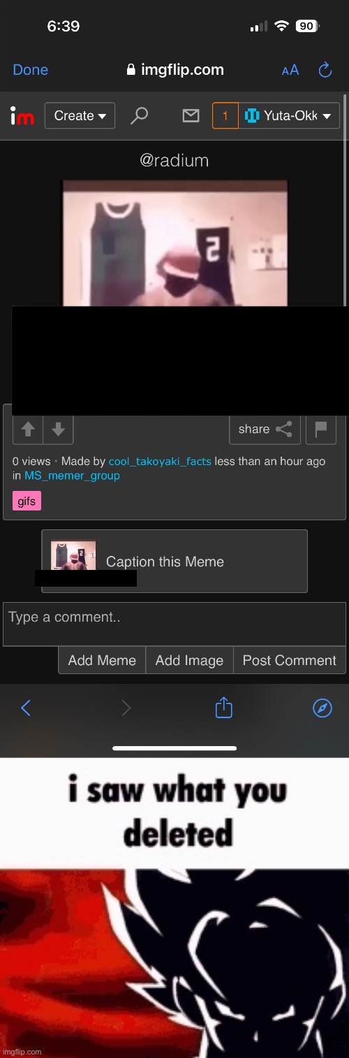 We all saw it | image tagged in i saw what you deleted | made w/ Imgflip meme maker