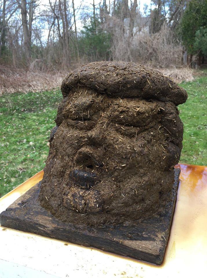 Trump horse shit sculpture crap JPP Blank Meme Template