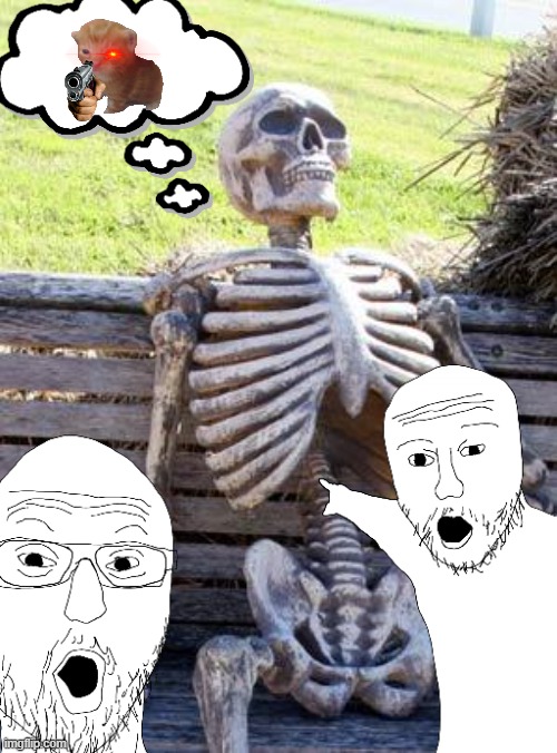 I did this because i was bored and comment >:( | image tagged in memes,waiting skeleton | made w/ Imgflip meme maker