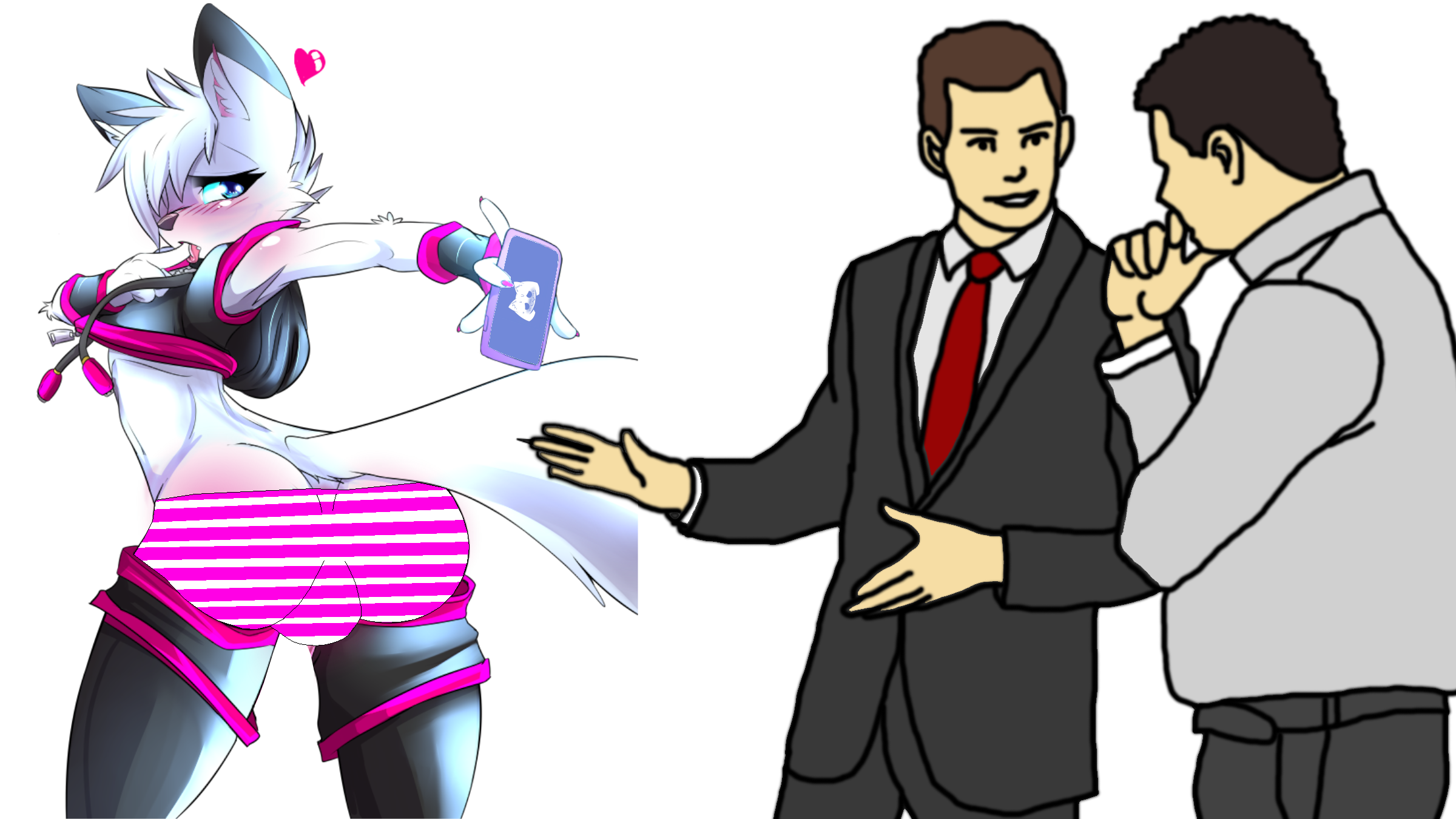 Car Salesman - Furry Femboy Blank Meme Template