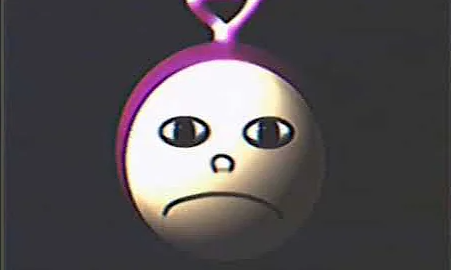 Distressed Tinky-winky Blank Meme Template