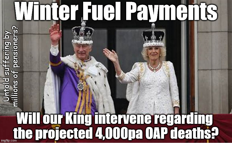 King Charles - Winter Fuel Payments - #StarmerOut #TwoTierKeir | Winter Fuel Payments; Silence from 'OUR KING' ! King Charles III Starmer Favourite Chat Up Line? Ladies - don't let him get inside your head; More ova there; Starmer - Reeves - Labour Cancel Winter Fuel Payments; WINTER FUEL PAYMENTS; PENSIONERS; Labour clearly; 'Planned to betray pensioners' before election, MP warns; "No regard" for OAPs under Starmer; Rayner - Starmer - Reeves; So, THAT'S why it had to go? Coward; #TwoTierKeir; SCRAP 'RIGHT TO BUY'? Glad I Sold Mine; HYPOCRITE RAYNER TO SCRAP 'RIGHT TO BUY'? PULLING UP LADDER FROM WORKING PEOPLE !!! TO HOUSE ILLEGAL MIGRANTS ??? Sold mine just before the election; About; As useful in No.10; Starmer lives in his own 'Dreamworld' Bubble; Smash gangs; Ban Smoking; NEVER, EVER; How does Starmer Negate UK Law? LAWLESS BRITAIN !!! 'ILLEGAL' = 'IRREGULAR'; UNDER STARMER'S; 'illegal' v 'irregular'; THIS IS MY COUNTRY ! I was born & bred here; No one has the right to Force entry and spend time in my home; So much for Brexit . . . STARMER 'GREEN LIGHTS' 20 MPH ZONES; Is it time to; Wave Goodbye; What happens to the BODIES? THE VALUE OF LIFE? 'IRREGULAR IMMIGRANTS'; Claim back Trafficking Expenses? Taxpayers expense? UK BURNS; UNDER; Welcome to the UK under Starmer . . . They could have chosen Farage or Sunak; IF FAST-TRACKING RIOTERS WORKS AS A DETERRENT . . . #TwoTierKeir; ELECTION PLEDGE STARMER LIED TO US !!! Sir Keir Rodney Starmer; #TripleLock; SMEG HEAD CONCEDES; Titchy Starmer; 'PUTTING COUNTRY FIRST'; Party second; On top of the £480m already given to France to 'stop the boats'; DEAR UK VOTERS AS YOU FAILED TO SUPPORT THE TORIES; NEW HOME FOR OUR MIGRANT FRIENDS; COMING TO YOUR AREA SOON; Labour pledge 'Urban centres' to help house 'Our Fair Share' of our new Migrant friends; New Home for our New Immigrant Friends !!! The only way to keep the illegal immigrants in the UK; CITIZENSHIP FOR ALL; ; Amnesty For all Illegals; Sir Keir Starmer MP; Muslim Votes Matter; Blood on Starmers hands? Burnham; Taxi for Rayner ? #RR4PM;100's more Tax collectors; Higher Taxes Under Labour; We're Coming for You; Labour pledges to clamp down on Tax Dodgers; Higher Taxes under Labour; Rachel Reeves Angela Rayner Bovvered? Higher Taxes under Labour; Risks of voting Labour; * EU Re entry? * Mass Immigration? * Build on Greenbelt? * Rayner as our PM? * Ulez 20 mph fines? * Higher taxes? * UK Flag change? * Muslim takeover? * End of Christianity? * Economic collapse? TRIPLE LOCK' Anneliese Dodds Rwanda plan Quid Pro Quo UK/EU Illegal Migrant Exchange deal; UK not taking its fair share, EU Exchange Deal = People Trafficking !!! Starmer to Betray Britain, #Burden Sharing #Quid Pro Quo #100,000; #Immigration #Starmerout #Labour #wearecorbyn #KeirStarmer #DianeAbbott #McDonnell #cultofcorbyn #labourisdead #labourracism #socialistsunday #nevervotelabour #socialistanyday #Antisemitism #Savile #SavileGate #Paedo #Worboys #GroomingGangs #Paedophile #IllegalImmigration #Immigrants #Invasion #Starmeriswrong #SirSoftie #SirSofty #Blair #Steroids AKA Keith ABBOTT BACK; Amnesty for 90,000 illegal immigrants; WHY WOULDN'T THE RWANDA PLAN WORK ? #TwoTierKeir; But they; VOTED STARMER ! #TwoTierKeir; #TwoTierKeir; UNDER STARMER? 11/8/24 two more DEAD; Yvette Cooper; Rwanda deterrent cancelled due to cost? 11/8/24 Two more DEAD; Blood on the hands of Yvette Cooper & Starmer; Are the DEAD the only ones who get returned? To the last of the UK's Gold reserves? #2ndGearKeir; as Starmer signals 'Surrender' to the EU? SAME APPLIES TO MY COUNTRY ! No one has the right to come into my home uninvited; SAME APPLIES TO MY COUNTRY ! No one has a right to enter 'MY COUNTRY' uninvited ! In Starmer's Lawless Britain? If we pick them up they become 'irregular', not 'Illegal' !!! lol; VOTE LABOUR AGAIN !!! 4 day week; Tory Black Hole; 6pm Fri; #TwoTierKeir; #StarmerOut; As he was at the CPS; His Dad was a toolmaker lol; WHAT HAS THE LABOUR PARTY AND THIS COUNTRY COME TO? Two Homes Rayner; Pulling up ladder from working people !!! What has the Labour Party come to? Starmer to scrap Thatchers 'Right to Buy' Scheme? Out looking for more OAP's to target? "Cruel" decision to scrap winter fuel payments; 'PROJECT MORGUE'; WE ARE; The Nasty Party ! RIP OAP's; WINTER FUEL PAYMENTS; I'm sorry but . . . Does he simply not care about the projected 4,000 OAP Deaths? Untold suffering by millions of pensioners? Will our King intervene regarding 
the projected 4,000pa OAP deaths? | image tagged in king charles s coronation,illegal immigration,stop boats rwanda,palestine hamas muslim vote,labourisdead,starmerout labourout | made w/ Imgflip meme maker