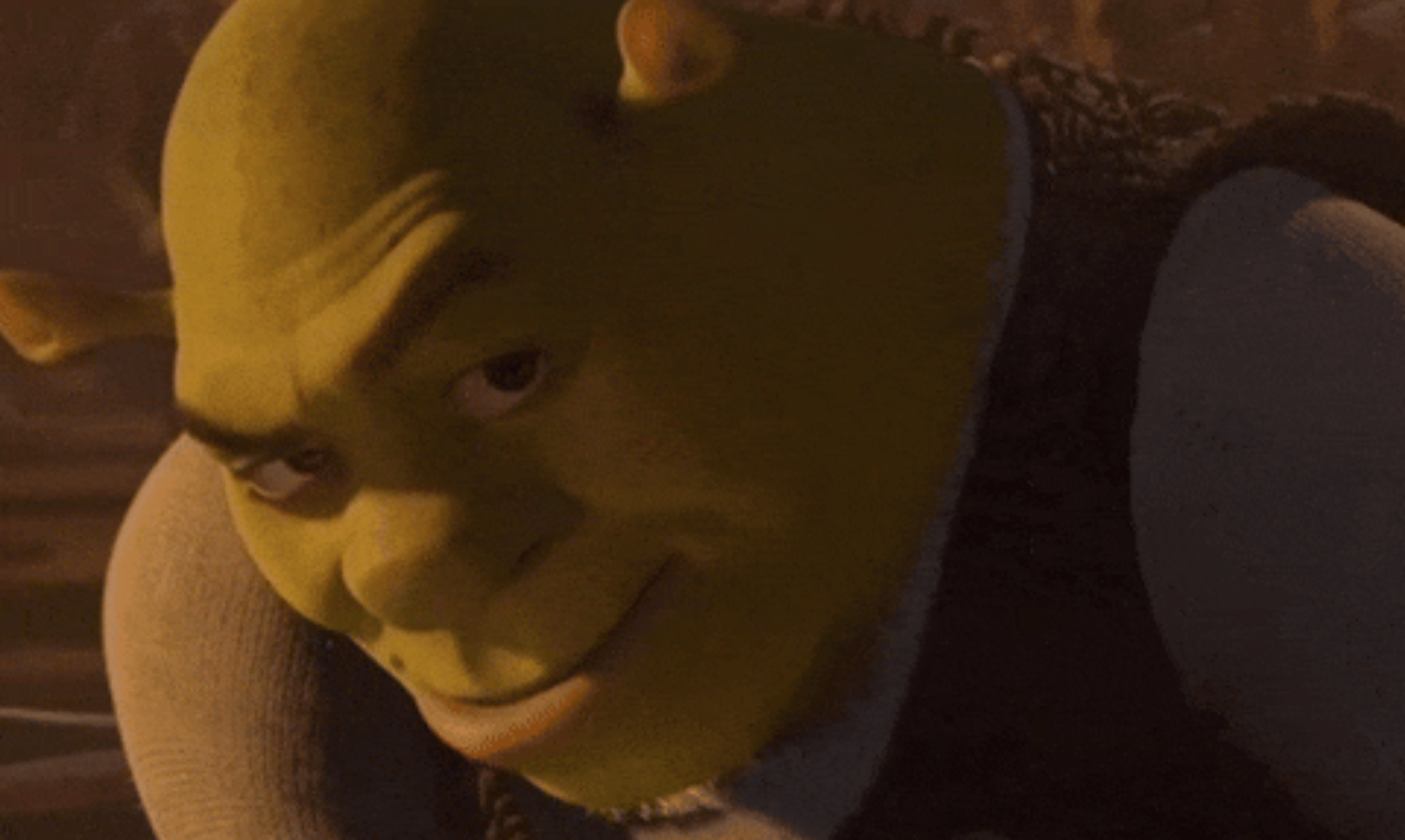 High Quality Freaky shrek Blank Meme Template