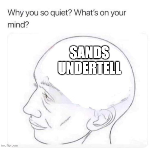 What's on your mind? | SANDS UNDERTELL | image tagged in what's on your mind | made w/ Imgflip meme maker