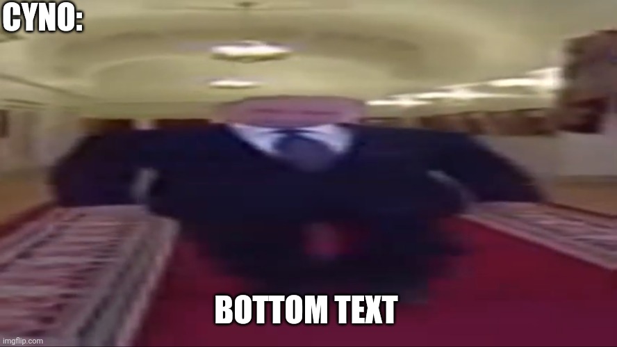 Wide putin | CYNO: BOTTOM TEXT | image tagged in wide putin | made w/ Imgflip meme maker