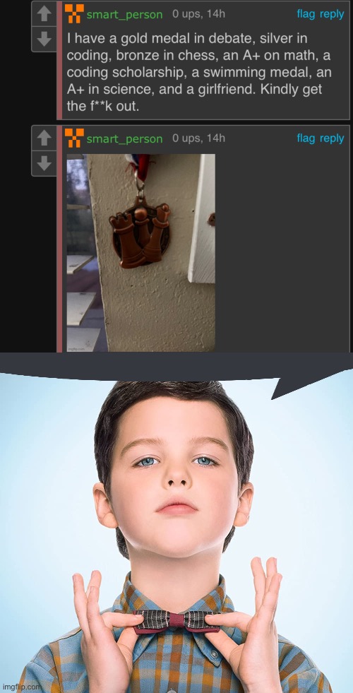 image tagged in young sheldon | made w/ Imgflip meme maker