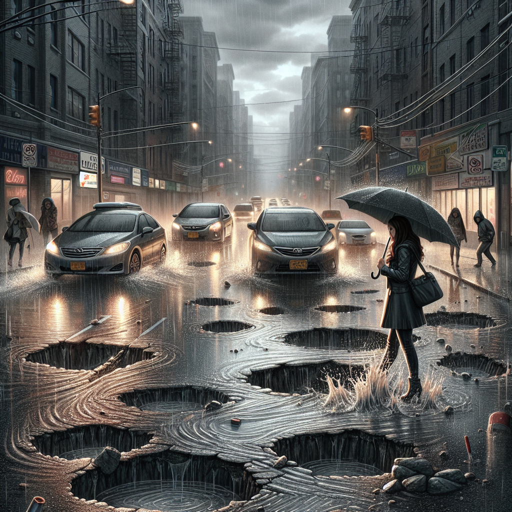 Rains and potholes Blank Meme Template