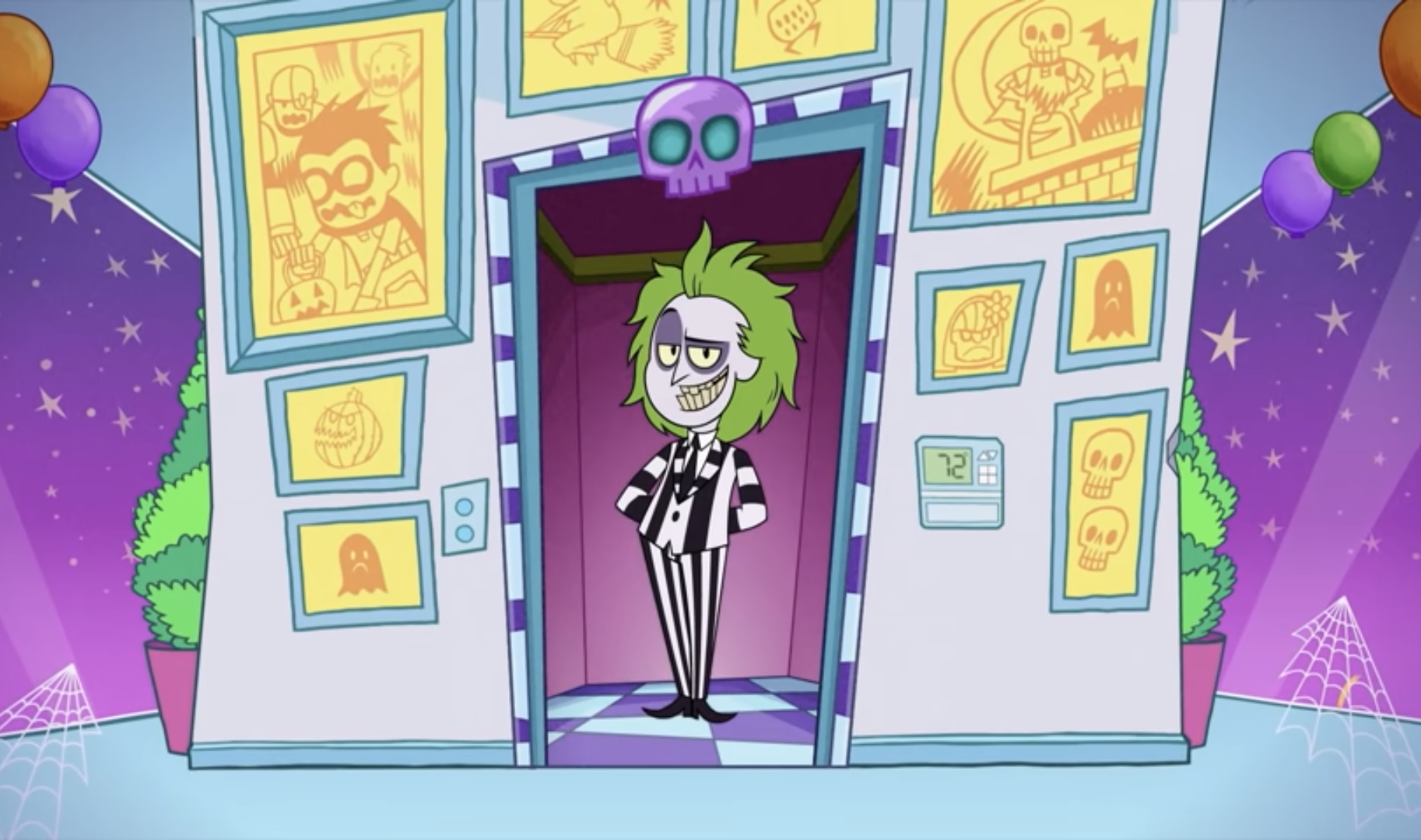 Beetlejuice from teen titans Blank Meme Template