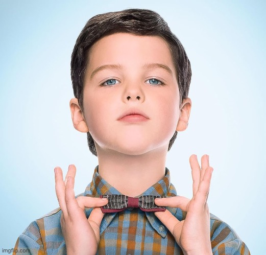 Young Sheldon | image tagged in young sheldon | made w/ Imgflip meme maker