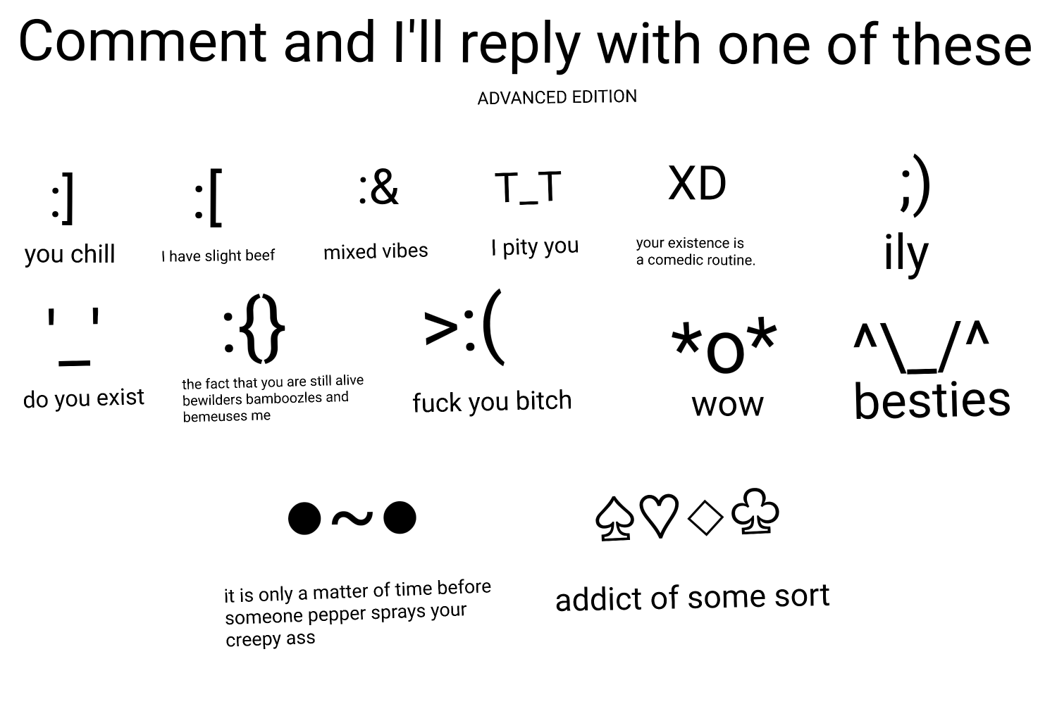 comment and I'll reply with one of these advanced edition Blank Meme Template