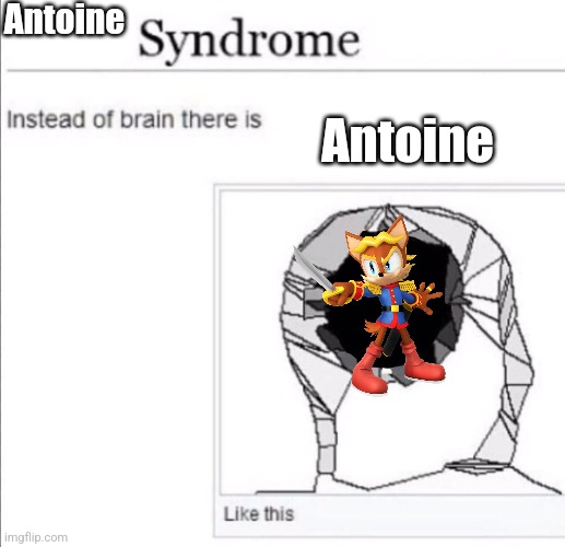 instead of brain there is x | Antoine; Antoine | image tagged in instead of brain there is x | made w/ Imgflip meme maker