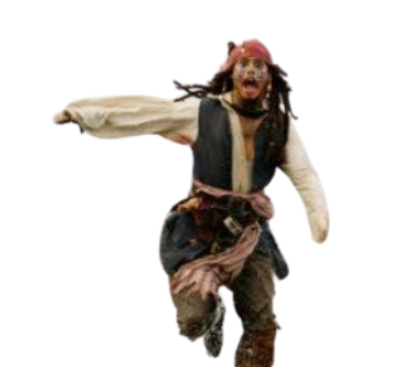 Jack Sparrow Running Blank Meme Template