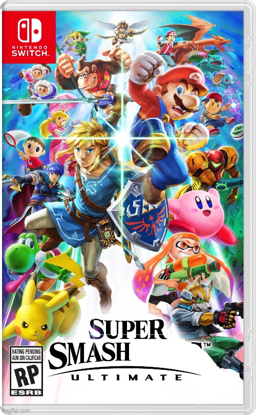 Super Smash Bros. Ultimate (Switch) | image tagged in super smash bros ultimate switch | made w/ Imgflip meme maker