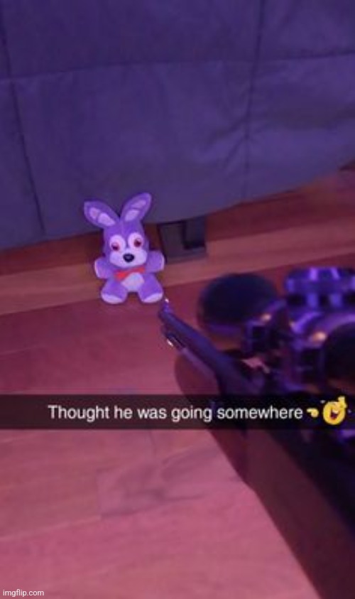 NOOOO BONNIE | image tagged in fnaf,tragic,death,silly | made w/ Imgflip meme maker