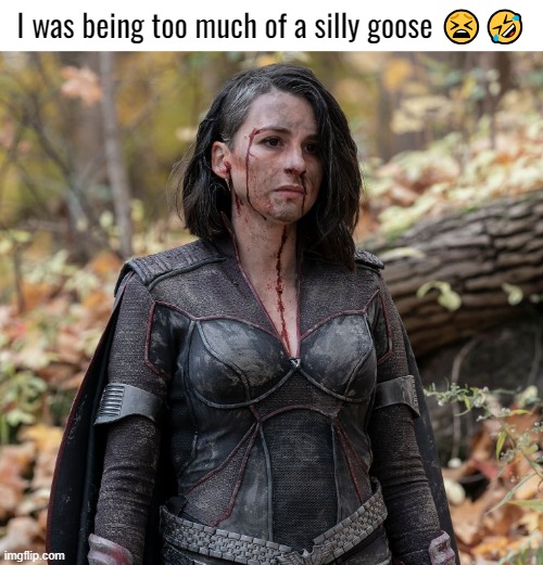 I was being too much of a silly goose 😫🤣 | made w/ Imgflip meme maker