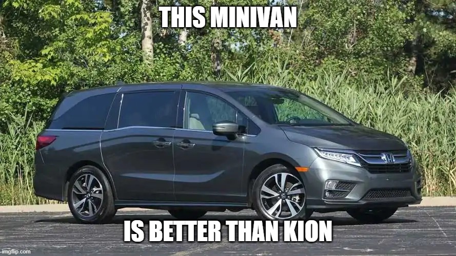 Minivan | THIS MINIVAN; IS BETTER THAN KION | image tagged in minivan | made w/ Imgflip meme maker