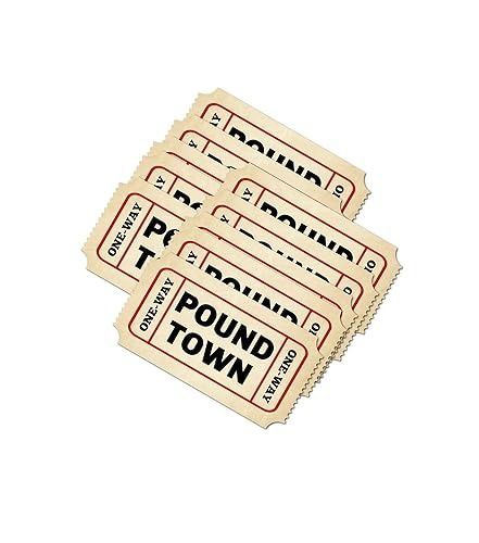 High Quality Pound Town Tickets V2 Blank Meme Template