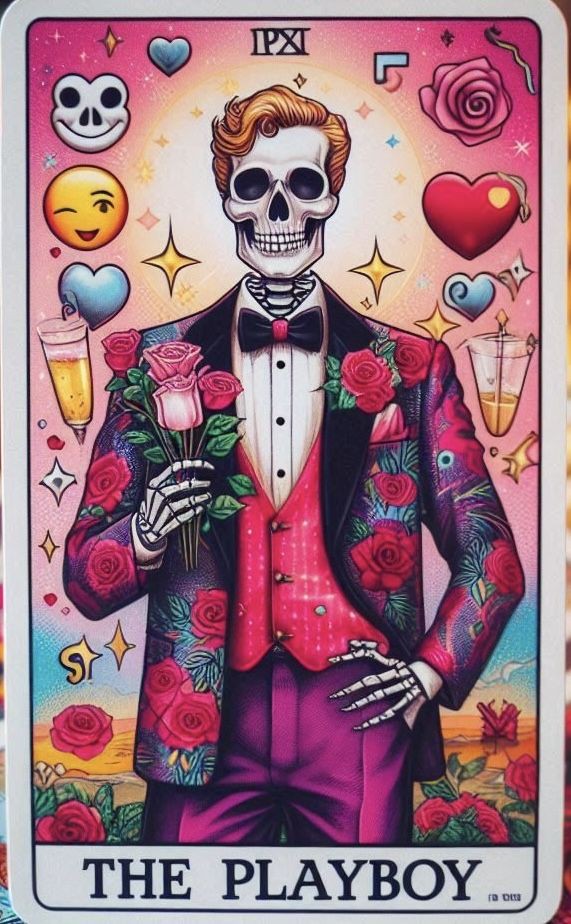 Tarot Skeleton | The Playboy Blank Meme Template