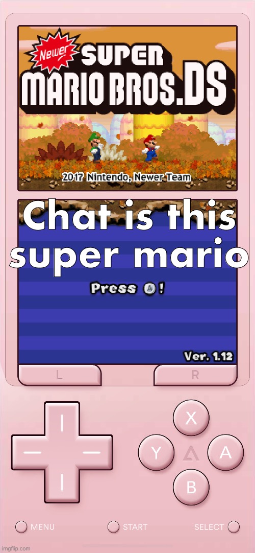 Chat is this super mario | made w/ Imgflip meme maker