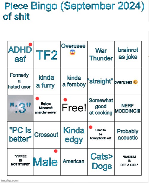 Neko bingo | Piece of shit | image tagged in neko bingo | made w/ Imgflip meme maker