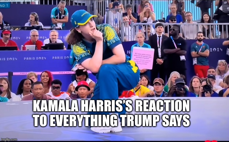 Raygun | KAMALA HARRIS’S REACTION TO EVERYTHING TRUMP SAYS | image tagged in raygun | made w/ Imgflip meme maker