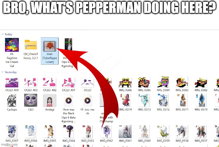 BRO, WHAT'S PEPPERMAN DOING HERE? | made w/ Imgflip meme maker