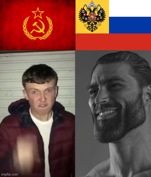 image tagged in in soviet russia,flag of russian empire,average fan vs average enjoyer | made w/ Imgflip meme maker