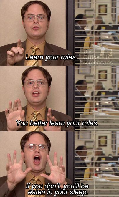 Dwight Rules Blank Meme Template
