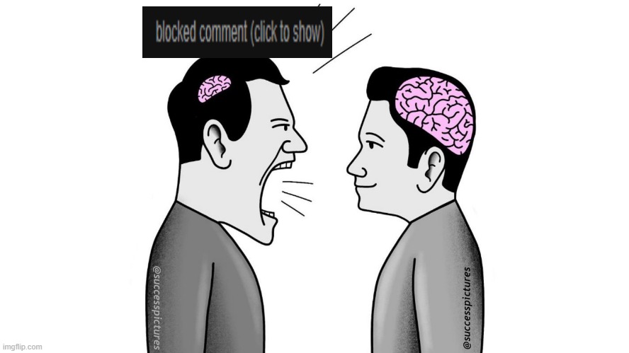 small brain yelling at big brain | image tagged in small brain yelling at big brain | made w/ Imgflip meme maker