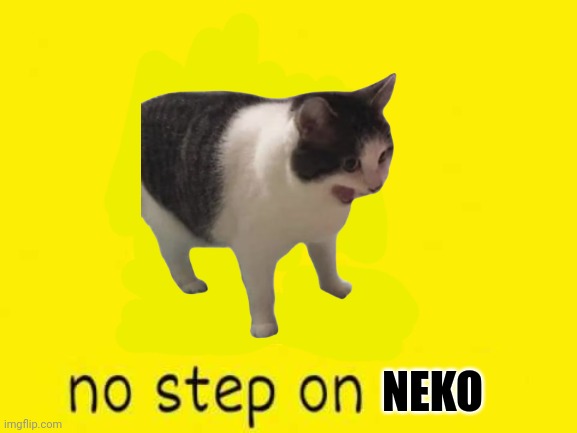 no step on snek template | NEKO | image tagged in no step on snek template | made w/ Imgflip meme maker