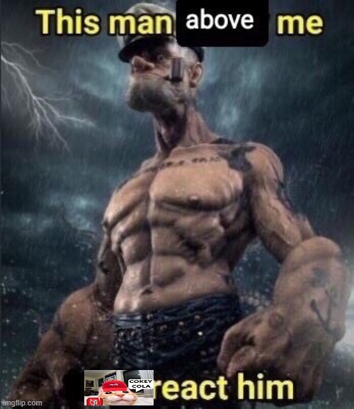 this man above me fish react him | image tagged in this man above me fish react him | made w/ Imgflip meme maker