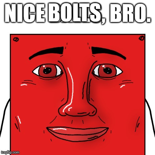 Nice balls, bro | BOLTS | image tagged in nice balls bro | made w/ Imgflip meme maker