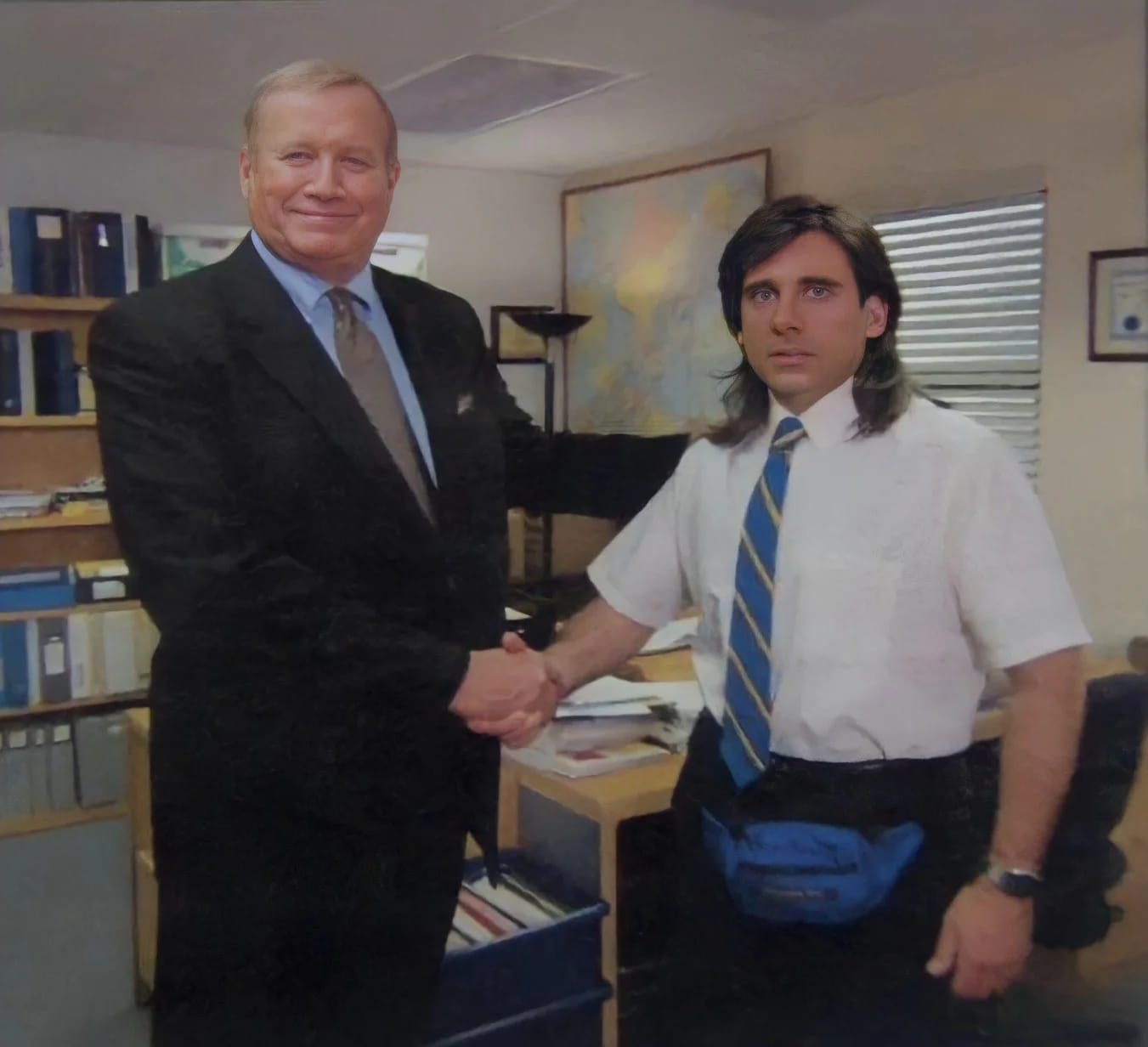 Office handshake hd Blank Meme Template