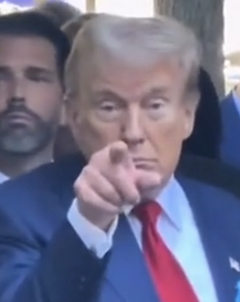 Trump Points Blank Meme Template